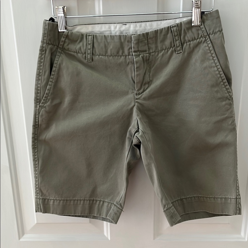 Women’s Olive Green Casual Gap Bermuda Shorts